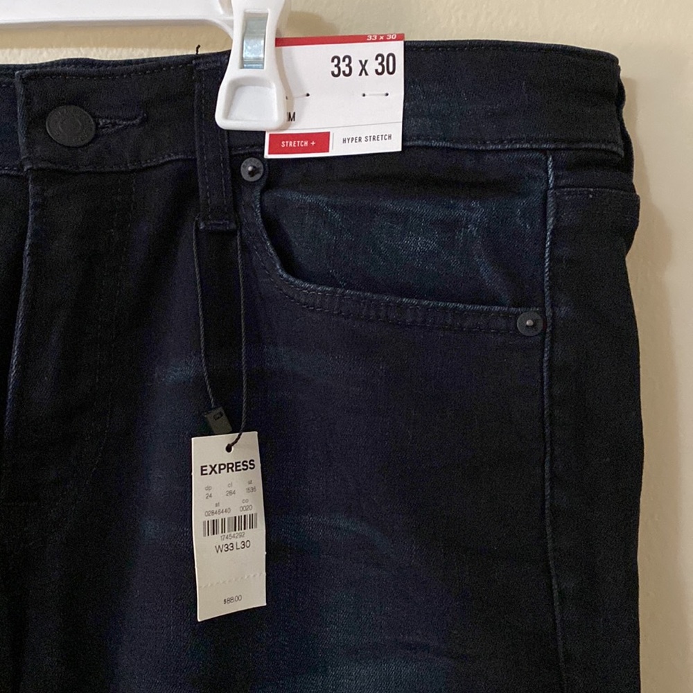 Express dark blue jeans